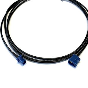 FAKRA Code C GPS Blue Male to Female RG174 Cable Extension 2M